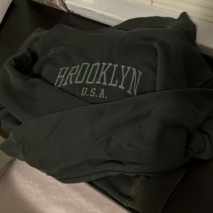 Oversized Green Gap Brooklyn Hoodie